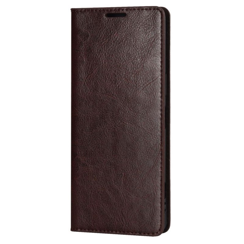 Folio Cover Sony Xperia 1 IV Custodia in pelle Vera Pelle