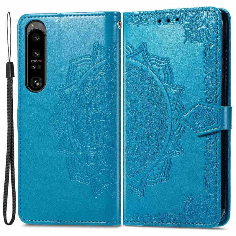Folio Cover Sony Xperia 1 IV Mandala Sole Con Cordino
