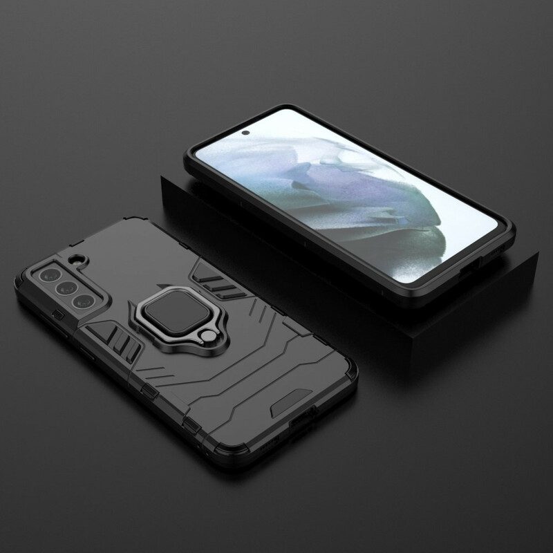 Cover Samsung Galaxy S21 FE Anello Resistente