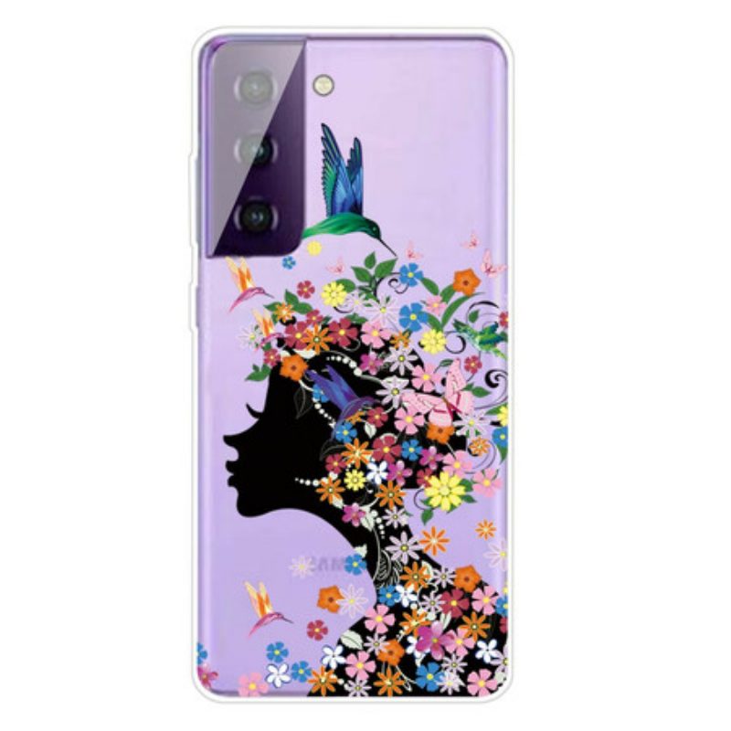 Cover Samsung Galaxy S21 FE Bella Testa Di Fiore