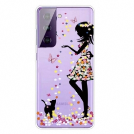 Cover Samsung Galaxy S21 FE Bella Testa Di Fiore