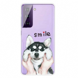 Cover Samsung Galaxy S21 FE Cane Sorridente