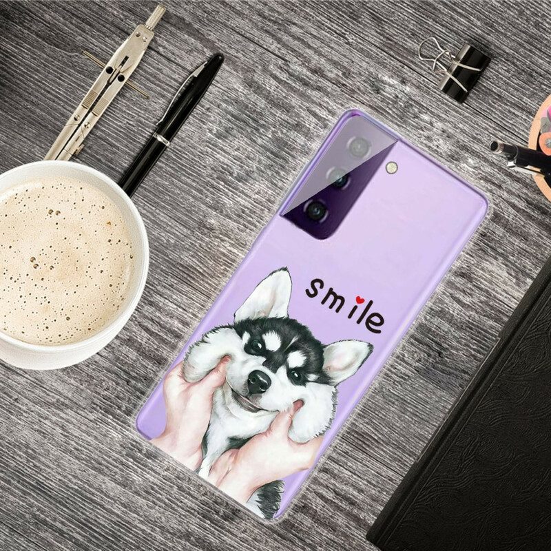 Cover Samsung Galaxy S21 FE Cane Sorridente