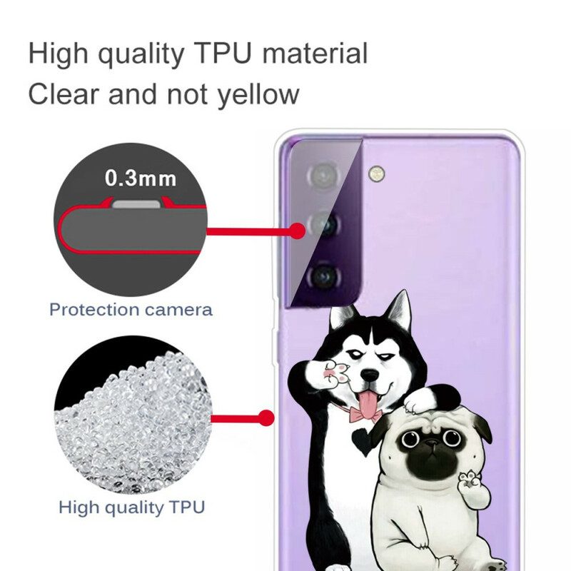 Cover Samsung Galaxy S21 FE Cani Divertenti