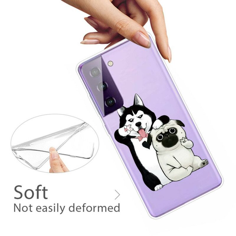 Cover Samsung Galaxy S21 FE Cani Divertenti