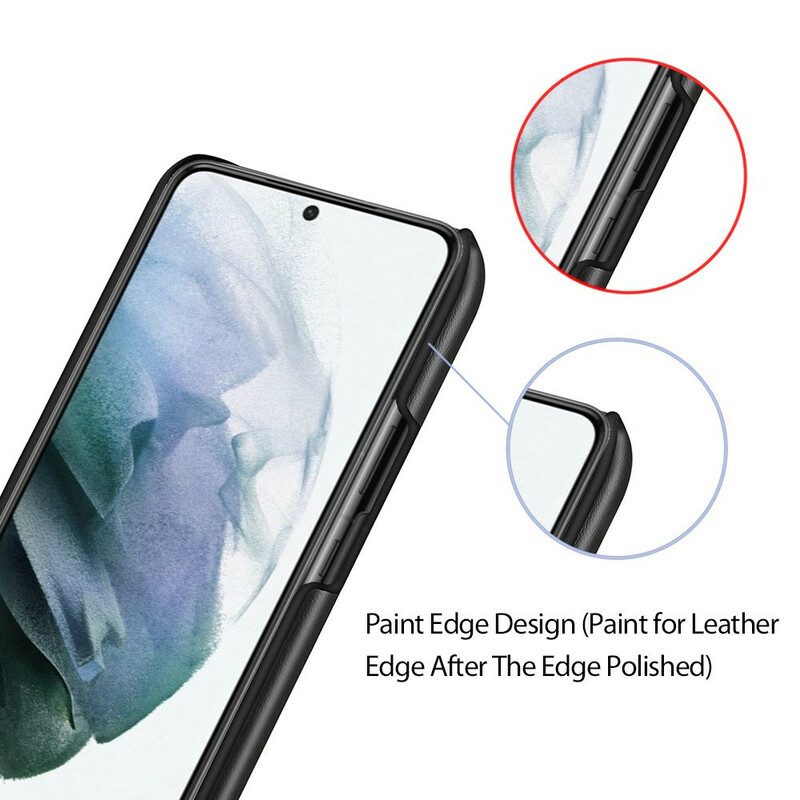 Cover Samsung Galaxy S21 FE Ksq Effetto Pelle Bicolore