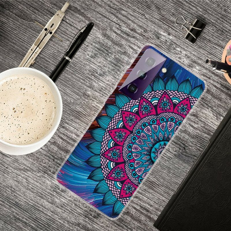 Cover Samsung Galaxy S21 FE Mandala Colorato