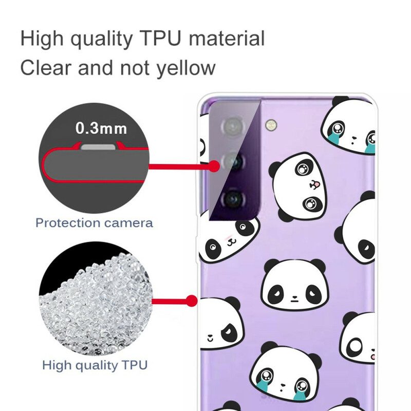 Cover Samsung Galaxy S21 FE Panda Sentimentali