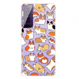 Cover Samsung Galaxy S21 FE Più Cani