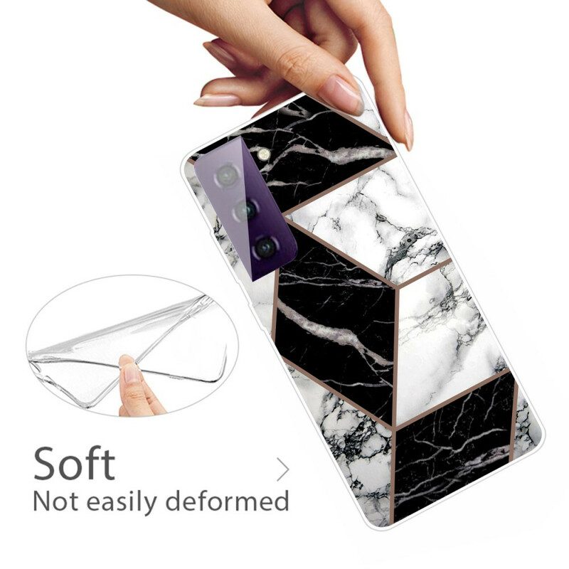 Cover Samsung Galaxy S21 FE Rifiuta Il Marmo Geometrico