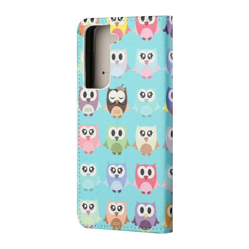 Custodia in pelle Samsung Galaxy S21 FE Gufi