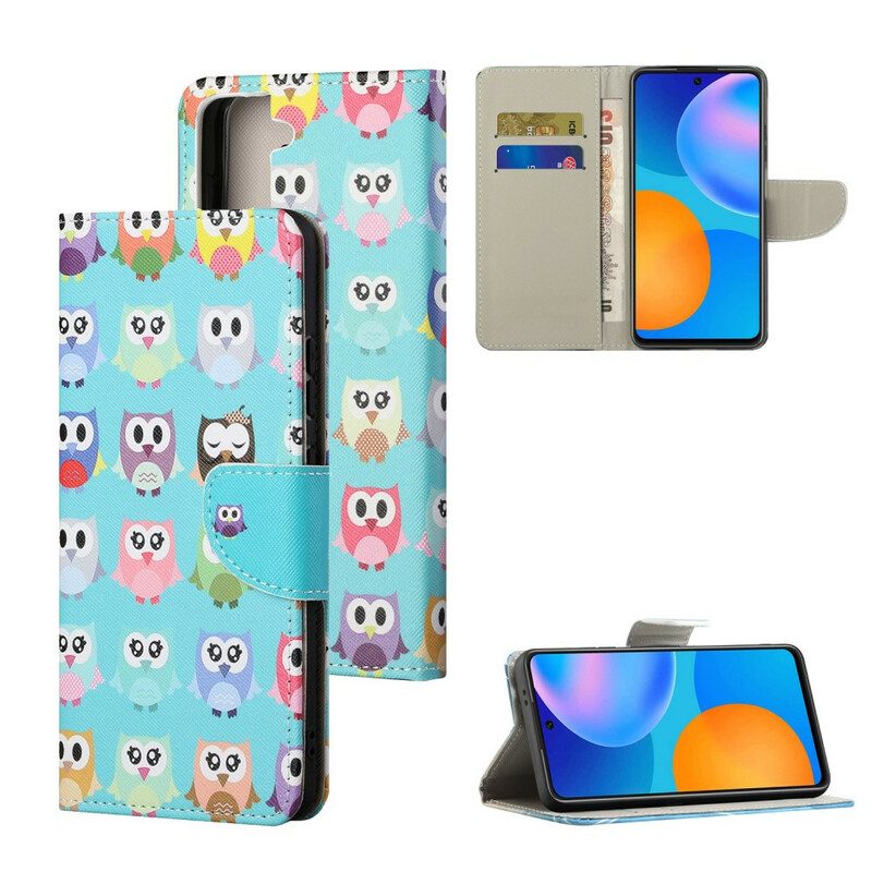 Custodia in pelle Samsung Galaxy S21 FE Gufi