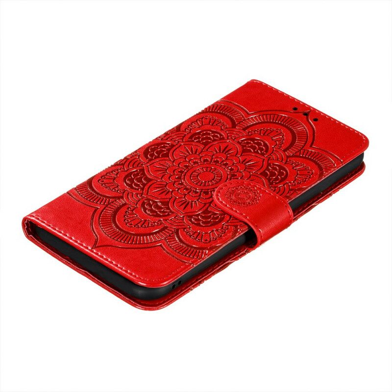 Custodia in pelle Samsung Galaxy S21 FE Mandala Completo