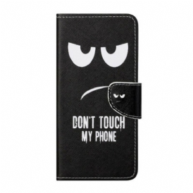 Custodia in pelle Samsung Galaxy S21 FE Non Toccare Il Mio Telefono