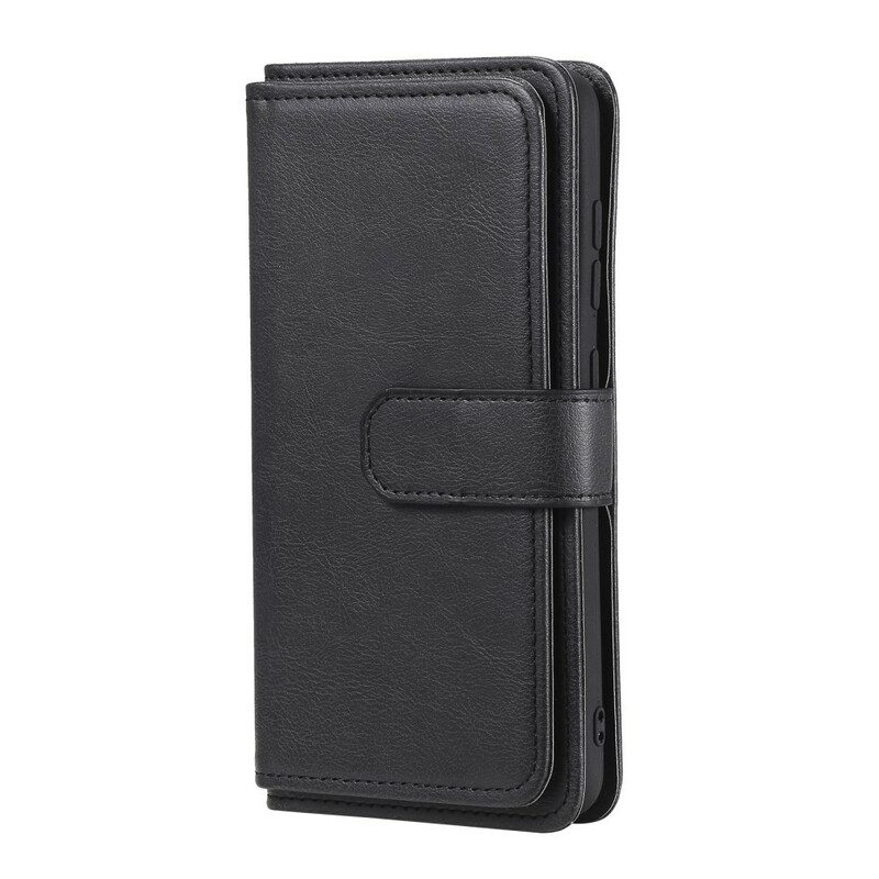 Custodia in pelle Samsung Galaxy S21 FE Porta Carte 10 In Ecopelle