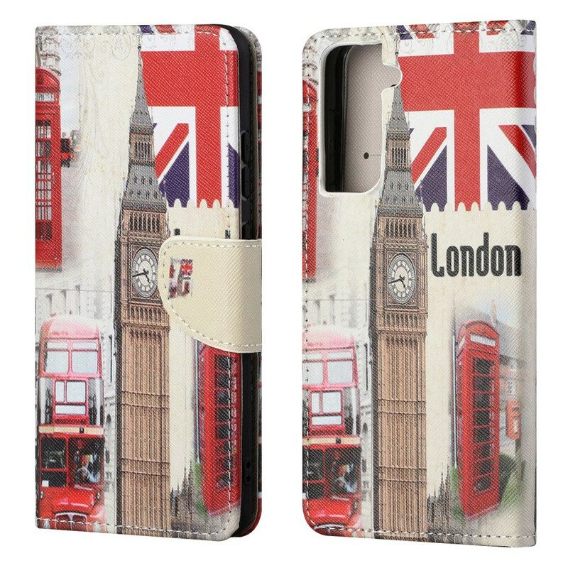Custodia in pelle Samsung Galaxy S21 FE Vita Londinese