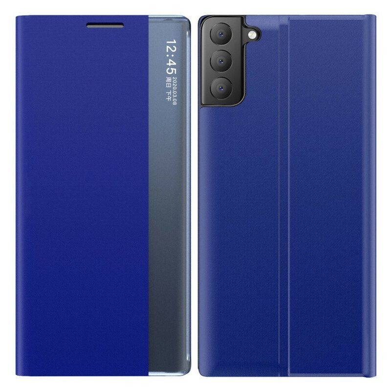 Custodia Samsung Galaxy S21 FE Effetto Pelle Martellata
