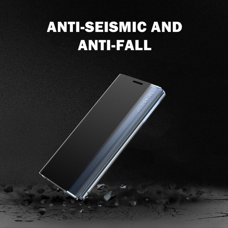 Custodia Samsung Galaxy S21 FE Effetto Pelle Martellata