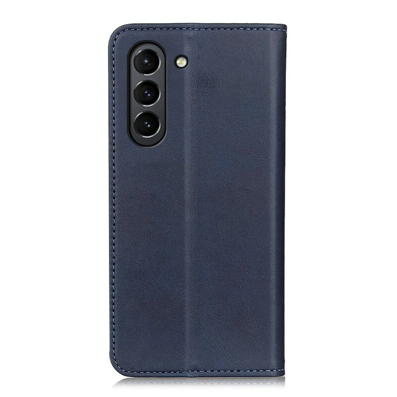 Folio Cover Samsung Galaxy S21 FE Custodia in pelle Cuoio Spaccato