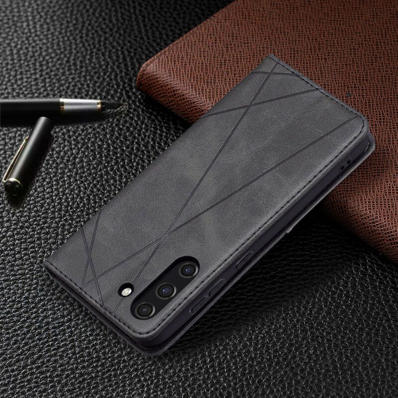 Folio Cover Samsung Galaxy S21 FE Custodia in pelle Stile D'artista