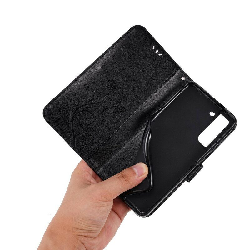 Folio Cover Samsung Galaxy S21 FE Farfalle Al Vento