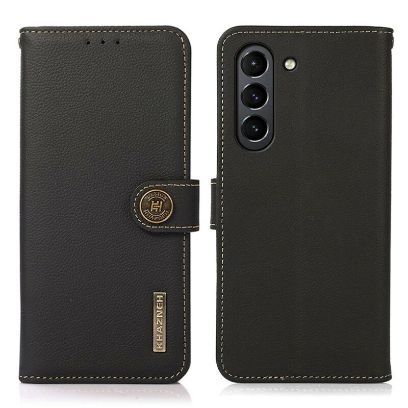 Folio Cover Samsung Galaxy S21 FE Similpelle Khazneh Rfid
