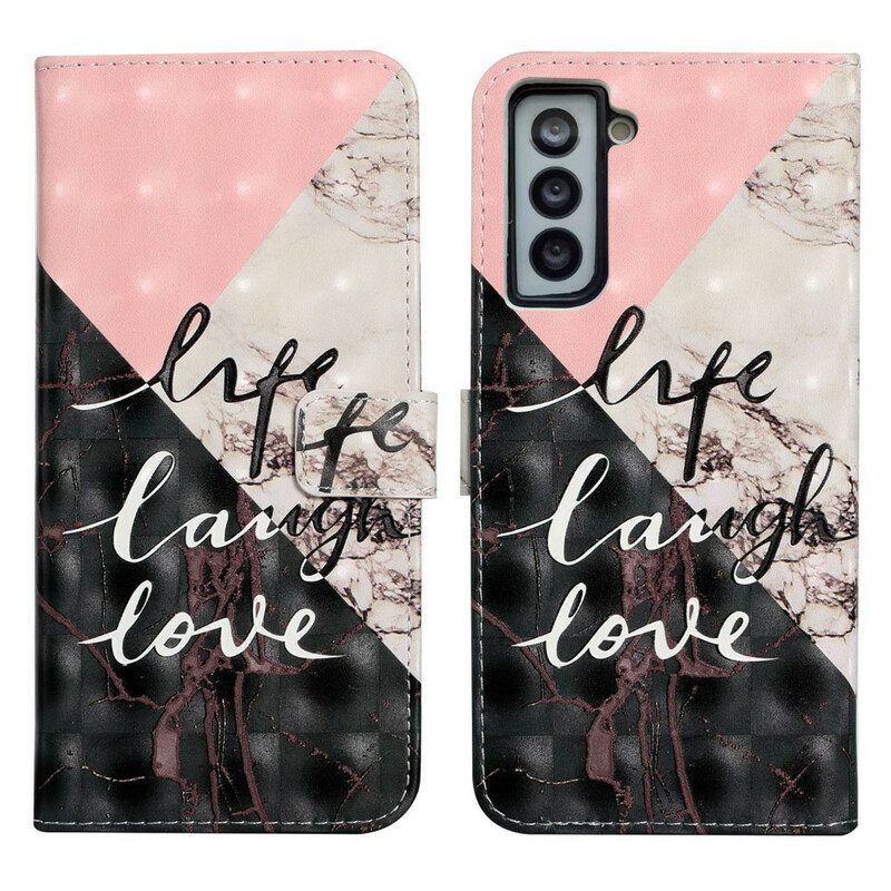 Folio Cover Samsung Galaxy S21 FE Vita Ridere Amore
