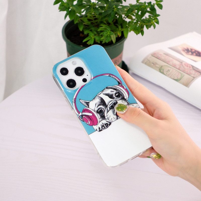 Cover iPhone 15 Pro Max Cane Fluorescente