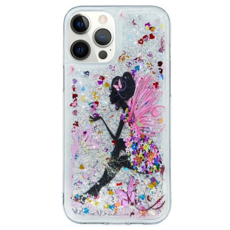 Cover iPhone 15 Pro Max Cane Glitterato