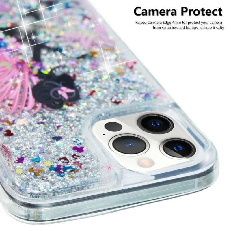 Cover iPhone 15 Pro Max Cane Glitterato