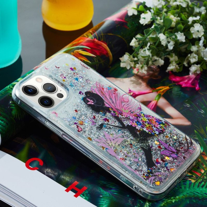 Cover iPhone 15 Pro Max Cane Glitterato