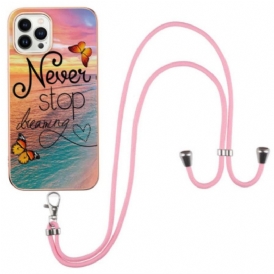 Cover iPhone 15 Pro Max Cordon Non Smettere Mai Di Sognare