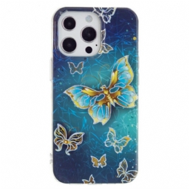 Cover iPhone 15 Pro Max Farfalle Preziose