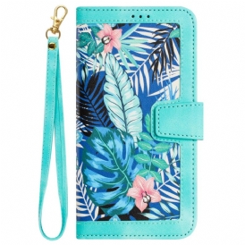 Custodia in pelle iPhone 15 Pro Max Fiori Di Lusso