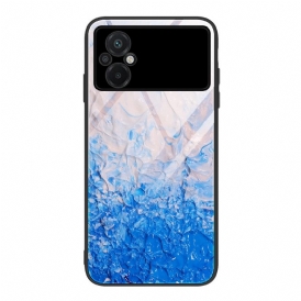 Cover Poco M5 Vetro Temperato Colori Marmo