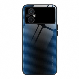 Cover Poco M5 Vetro Temperato In Fibra Di Carbonio