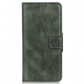Custodia in pelle Poco M5 Chiusura In Pelle Stile Reversibile