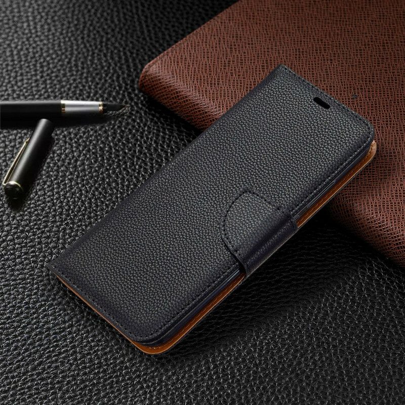 Custodia in pelle Huawei Y7p Folio Cover Litchi Rabat Obliquo