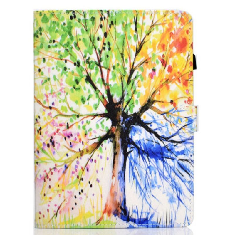 Custodia in pelle iPad Pro 11" (2022) Albero Dell'acquerello