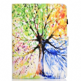 Custodia in pelle iPad Pro 11" (2022) Albero Dell'acquerello
