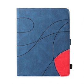 Custodia in pelle iPad Pro 11" (2022) Disegno Bicolore