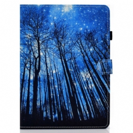 Custodia in pelle iPad Pro 11" (2022) Foresta Notturna