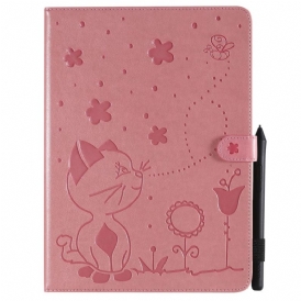 Custodia in pelle iPad Pro 11" (2022) Gatto E Api