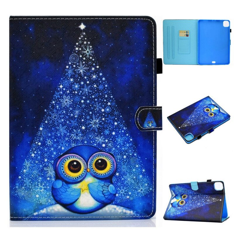 Custodia in pelle iPad Pro 11" (2022) Gufo Blu