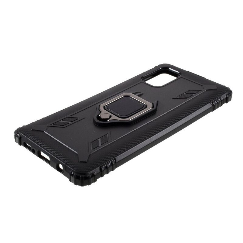 Cover Samsung Galaxy A51 5G Anello E Fibra Di Carbonio