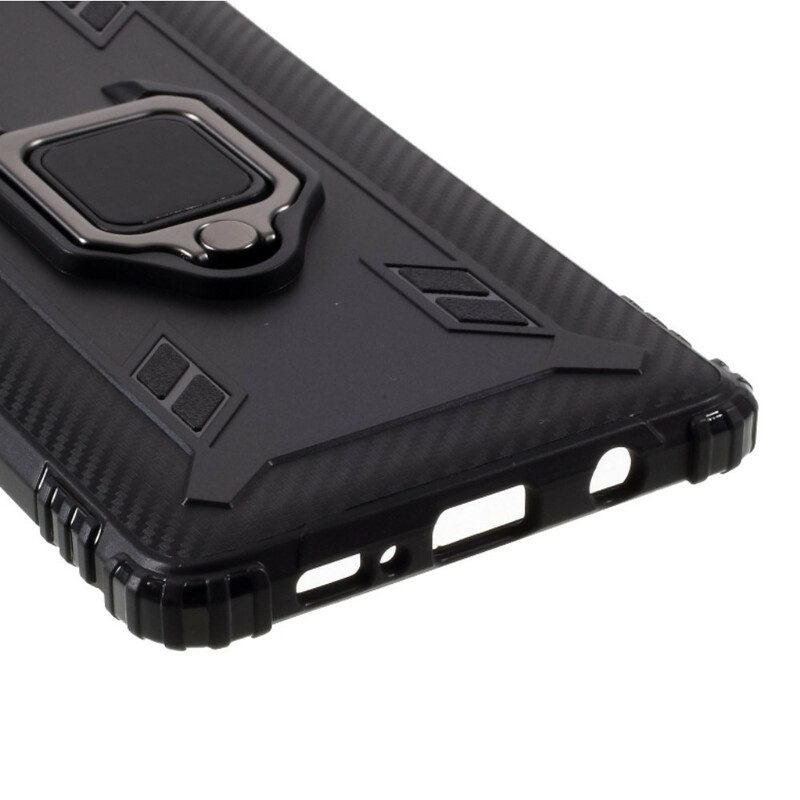 Cover Samsung Galaxy A51 5G Anello E Fibra Di Carbonio