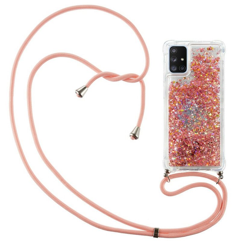 Cover Samsung Galaxy A51 5G Paillettes Con Coulisse