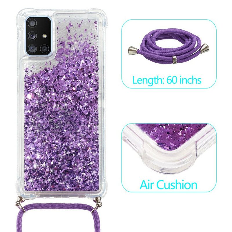Cover Samsung Galaxy A51 5G Paillettes Con Coulisse