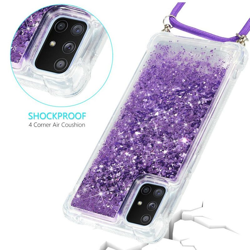 Cover Samsung Galaxy A51 5G Paillettes Con Coulisse