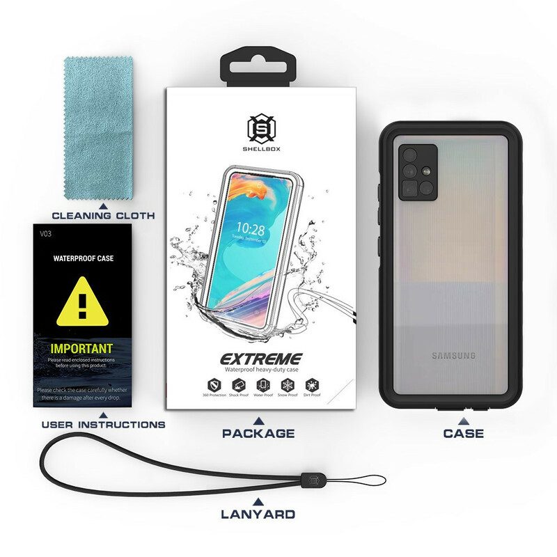 Cover Samsung Galaxy A51 5G Shellbox Impermeabile